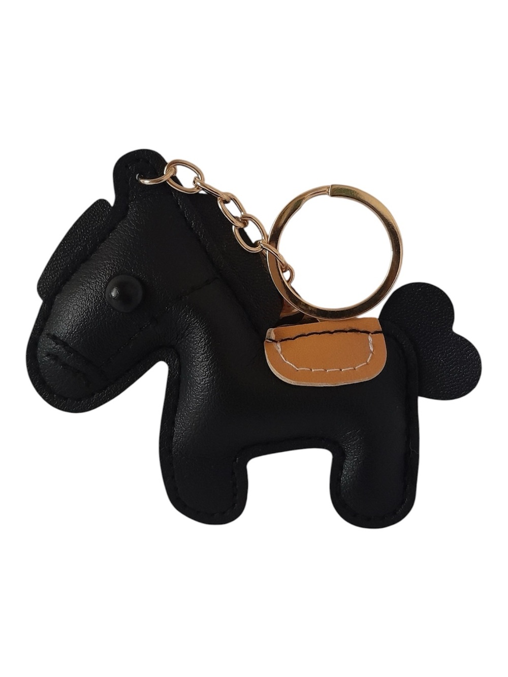 Leather Horse Keychain Bag Charm